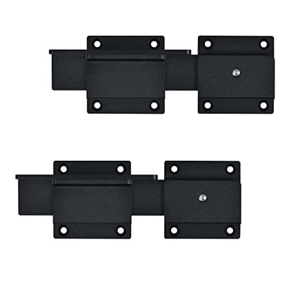 7" Flip Gate Latch Lock for Wooden Fence with Padlock Hole - size: 2 Pack