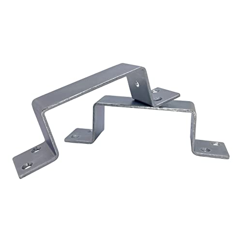 2 Pack Heavy Duty 2x4 Door Barricade Brackets |1 Pair Closed Bar Holder with Screws| 2.5” Wide Closed Barricade Bracket for 2 by 4 Board (2)