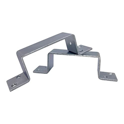 2 Pack Heavy Duty 2x4 Door Barricade Brackets |1 Pair Closed Bar Holder with Screws| 2.5” Wide Closed Barricade Bracket for 2 by 4 Board (2)