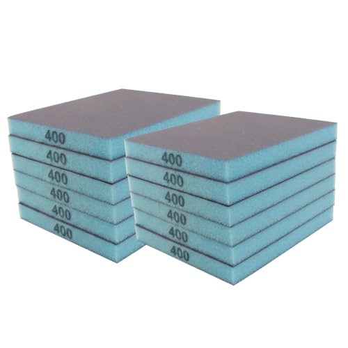 12 Pcs 400 Grit Sanding Sponge - size: #400