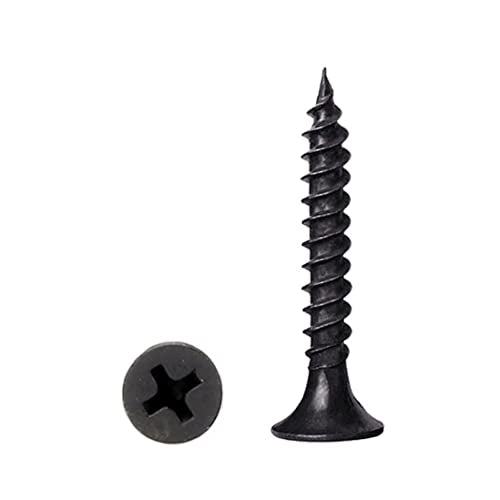 #6 x 1 Flat Head Self-Tapping Wood Screws for Cabinet Hinges (100PCS) - size: #6 x 1'' (100Pcs)