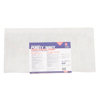 GAF WeatherSide Purity Wavy Fiber-Cement Siding Shingles (12x24) 18 Bundle| Fire Resistant & Safe with No Asbestos| Easy to Install with Pre-Primed Textured Surface|Durable with Distinct Design - size: Wavy Bundle