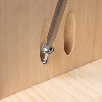 POWERTEC 150 PK Pocket Hole Screws, Maxi-Loc Head, #2 Square Drive, 1-1/4" Fine Thread for Pocket Hole Jig, Hardwood Cabinets & Furniture (72262) - style: 150PK 1-1/4" Fine Maxi-Loc Screws
