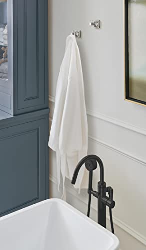 Amerock Stature Single Prong Chrome Wall-Mounted Hook - color: Chrome, size: Robe Hook