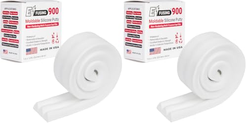 900 Moldable Silicone Putty - White Triangular Shape (Pack of 2) - size: White Triangular (Pack of 2)