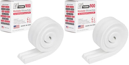 900 Moldable Silicone Putty - White Triangular Shape (Pack of 2) - size: White Triangular (Pack of 2)