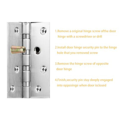 Door Hinge Security Screws,Door Hinge Security Pins -10 Pack