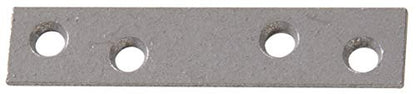 Hillman Hardware Essentials Mending Plate, Galvanized, 3 Inch x 5/8 Inch, 4-Pack 853086 - size: 3" x 5/8"