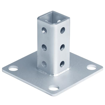 4 Pack 1" x 1" Square Post Anchor Base, Square Tube Fittings