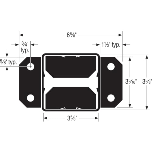 Simpson Strong-Tie FPBB44 E-Z Base Black Powder-Coated Post Base for 4x4