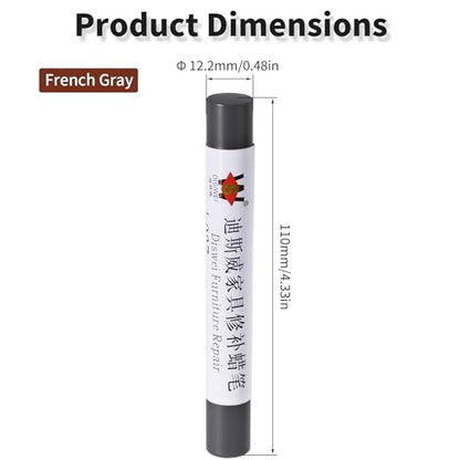Wood Filler Sticks, French Gray, Scratch Repair Crayons - color: French Gray