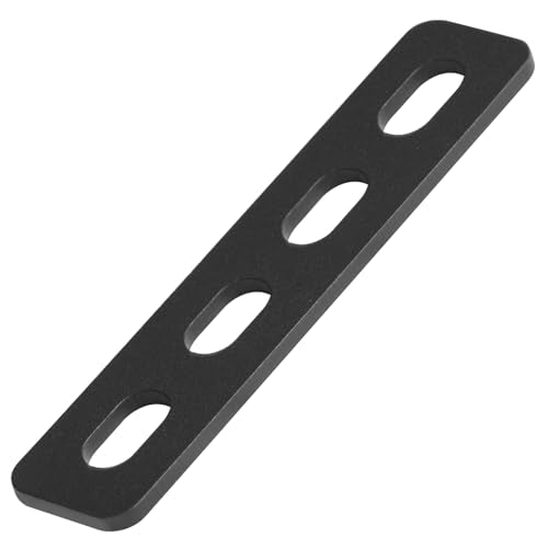 GBGS 20 Pack 4-1/4" Flat Mending Plates,Slots for 5/16" Bolt,Black - size: Length:4-1/4"