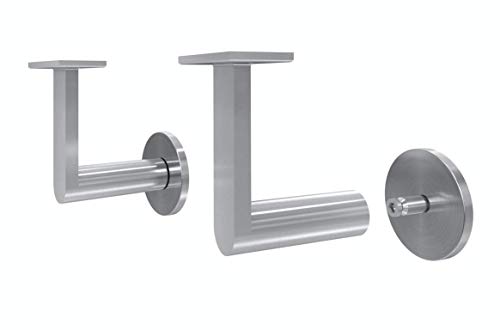 Handrail Bracket Stainless Steel 316 Gamma Quasar (Satin Stainless Steel) - color: Satin Stainless Steel