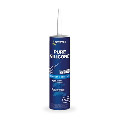 BOSTIK Pure Silicone Clear 10.1oz Silicone Caulk & Sealant - 1 Cartridge - color: Clear