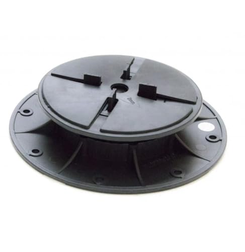AP Adjustable Paver/Tile Pedestal .75"-7" Decking and Flooring., Black (AD.75"-1.25")