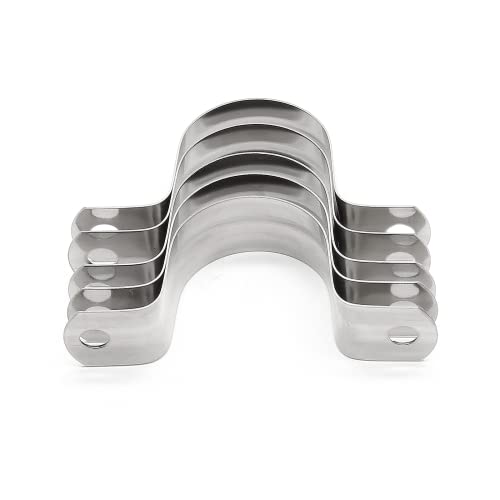 16Pcs 1-3/8 Inch Stainless Steel Conduit Clamps - size: 1-3/8" / 35mm