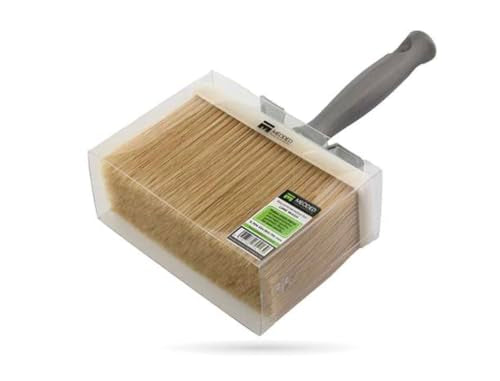 Meoded Lime Wash Brush – Professional Crosshatch Brush for Limewash & Mineral Paints, Natural Bristle Blend - size: 65x160