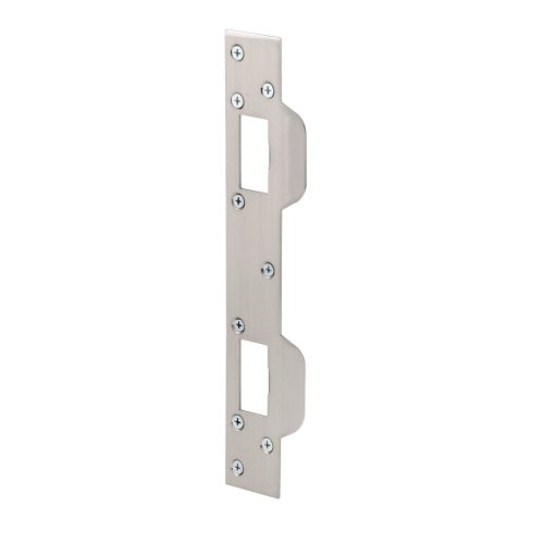 Prime-Line MP10385 Max Security Combo Strike, 1-5/8 In. x 11 In., Steel, Satin Nickel (Single Pack)