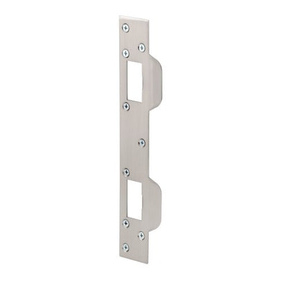 Prime-Line MP10385 Max Security Combo Strike, 1-5/8 In. x 11 In., Steel, Satin Nickel (Single Pack)