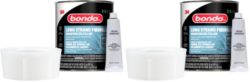 Bondo Bondo-Hair Long Strand Fiberglass Reinforced Filler, 00762, 1 Quart (Pack of 2) - size: 1 Quart (Pack of 2)