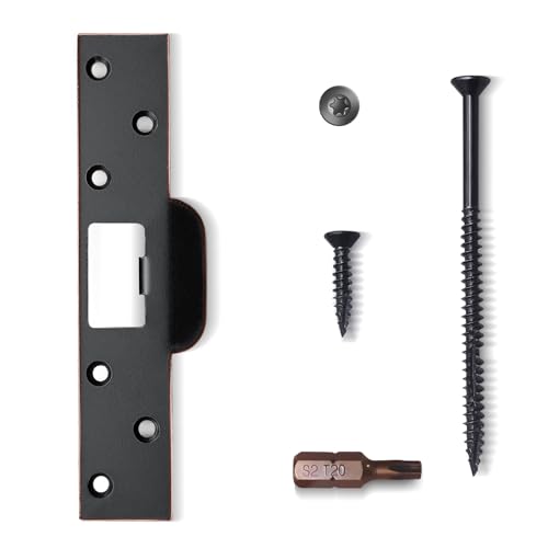 Extra-Long Door Strike Plate, Extended Length/Height - color: Oil Rubbed Bronze, size: 1 Pack