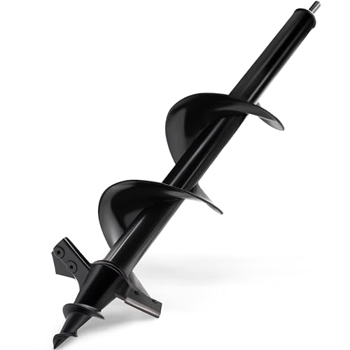 Auger Drill Bit for Planting - 4"X16" Heavy-Duty Auger Post Hole Digger for Fence - 3/8" Hex Drive Drill - size: 4"X16"