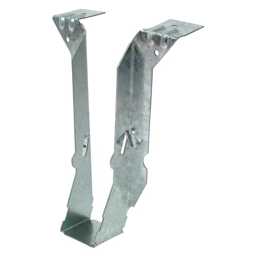 Simpson Strong-Tie JB28 Junior Bent Top-Flange Hanger - 1-9/16 in. x 7-1/4 in., 2x8 Joist Size, Heavy Duty 18-Gauge Construction, Zinc Galvanized Finish