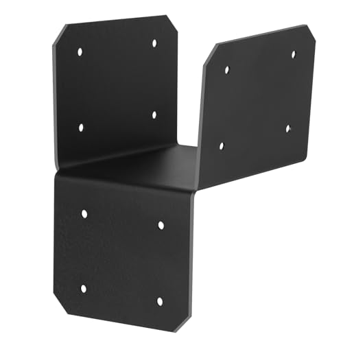 4 Pcs 4x4 Post Caps Tie Bracket for Pergola,Joist Anchor Connector,16 Gauge - size: 4x4