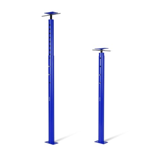 OUTLANE House Floor Jacks, 2 Pack 53"-93" Adjustable Jack Post 18000 LBS - color: Blue, size: 53"-93"