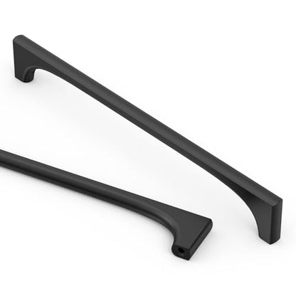 Asidrama 10 Pack 7.5 Inch(192mm) Matte Black Cabinet pulls Kitchen Cabinet Handles, Cabinet Pulls Kitchen Cabinet Hardware for Cupboard Drawer Pulls 2321 - color: Matte Black, size: 7.5" Hole Center, style: 10 Pack