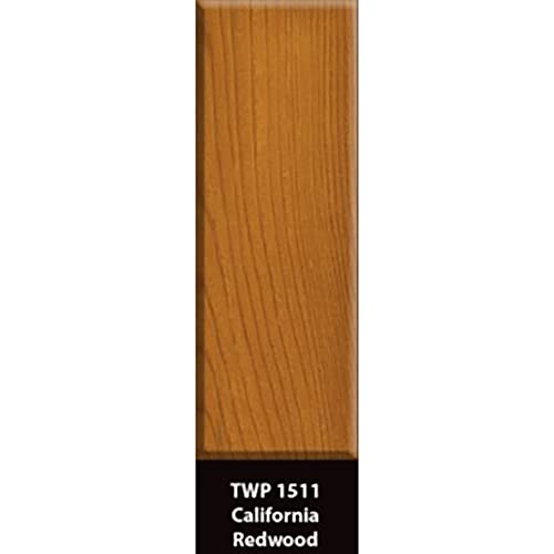 TWP 1511 California Redwood Low VOC Wood Preservation Stain - Eco-Friendly, Long-Lasting Protection, UV & Water Resistant, Easy to Apply - 5 Gallon