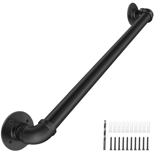 Wall Handrail 3FT/90CM,Industrial Staircase Railing 1.25 Inch Tube Diameter - size: 3 Feet