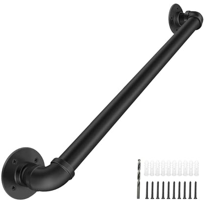 Wall Handrail 3FT/90CM,Industrial Staircase Railing 1.25 Inch Tube Diameter - size: 3 Feet