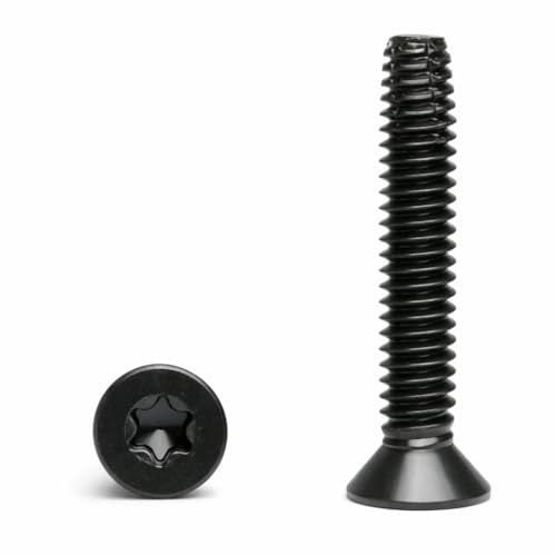 Trailer Flooring Screws, 5/16"-18 x 3, Torx Drive, Flat Head, Self-Tapping Thread-Cutting, Phosphate-Coated Steel