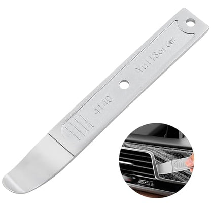 4140 Pry Tool,Pry Bar Trim Removal Tool,Pocket Pry Bar,Automotive Trim Removal Tool Kit,Aircraft Trim Removal Pry Tool,Interior and Exterior Trim Removal Kit for Planes - size: silver 1pc