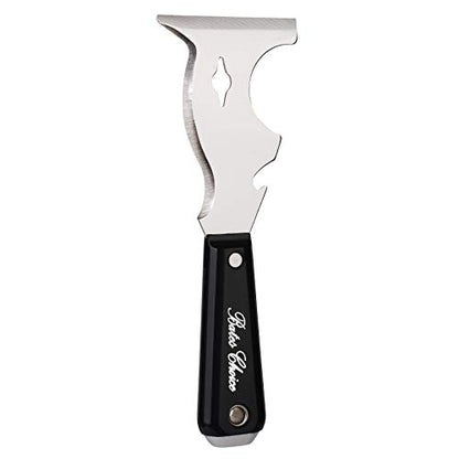 Bates- Paint Scraper, 10 in 1 Painters Tool, Scraper for Wood - color: Black, size: 1 Pack
