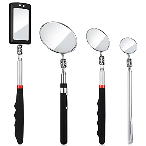 BBTO 4 Pcs LED Inspection Mirror - size: Various Sizes, style: Elegant Style