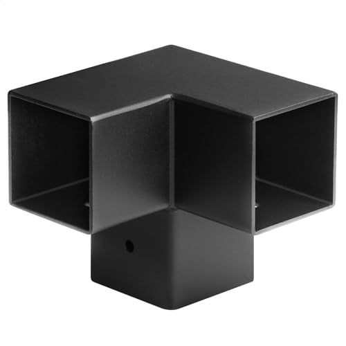 2 PCS 2" x 2" Square Tubing Connector, 3-Way Elbow Fitting