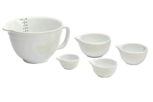 Mason Craft and More 5-Piece Batter Bowl & Measuring Cup Set