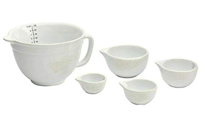 Mason Craft and More 5-Piece Batter Bowl & Measuring Cup Set
