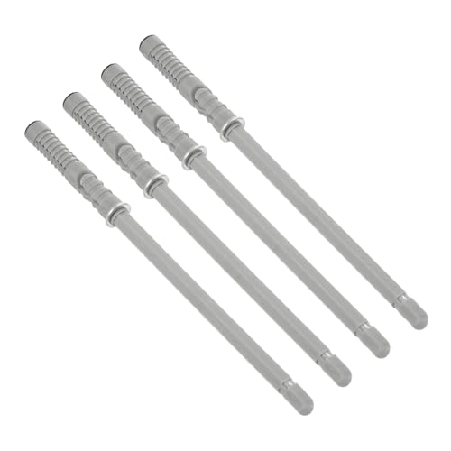 uxcell 4 Pcs Floating Shelf Brackets, Metal Hidden Shelf Support Brackets 0.4" x 5.7" Invisible Shelf Brackets with Screws for Floating Wood Shelves (Silver Tone) - size: 0.4" Dia x 5.7" Length