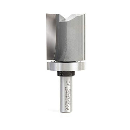 Amana Tool 45368 Carbide Tipped Flush Trim Plunge Template Router Bit 1-1/2 Dia x 1-3/4 Inch x 1/2 Shank with Upper Ball Bearing - size: 1-1/2 Dia x 1-3/4" x 1/2