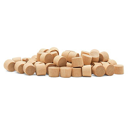 Wood Plugs for Furniture, 5/16 inch Maple Flat-Head Plug, Wooden Screw-Hole Plug Covers Pack of 250 by Woodpeckers - size: 5/16 inch