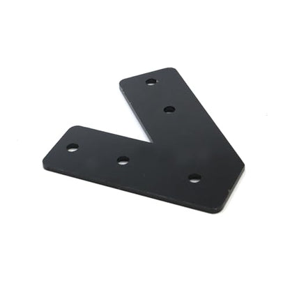 KUMGROT 45 Degree Angle Flat Bracket with Holes, Mending Plate - size: 3.94", style: 45 Degree