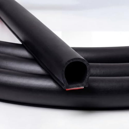 Pangda 10Ft D Shape Rubber Weather Stripping Foam Self-Adhesive EPDM Door Seal Strip for Noise Reduction Waterproof Dustproof for Cars Boats Truck RVs Windows Doors (3/4" W × 3/4" H) - size: 10ft L, style: 3/4" W × 3/4" H