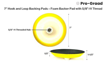 7" Premium Hook & Loop Backing Pad for Sanding & Polishing - style: 7"