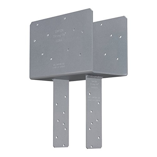 Simpson Strong-Tie CCQ66SDS2.5-3 Column Cap - 7-Gauge Steel 6x6 with SDS Screws, 3 Pack - size: 3 Pack