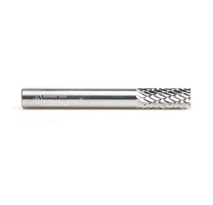 Amana Tool - BURS-082 Solid Carbide Cylindrical Shape with End Cut 1/4 Dia x 5/8 x 1/4 Sha - style: BURS-082