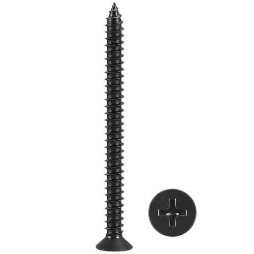 METALLIXITY 25Pcs #12x2-1/2 Countersunk Phillips Wood Screws SS304