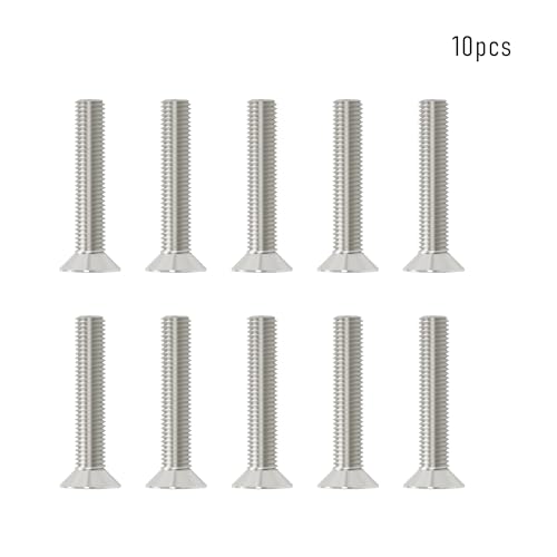 10 Pcs M5x30mm Flat Head Socket Cap Screws,Allen Hex Drive Type, 304 Stainless Steel countersunk Bolt, Full Threaded - size: M5x30mm /10 Pcs